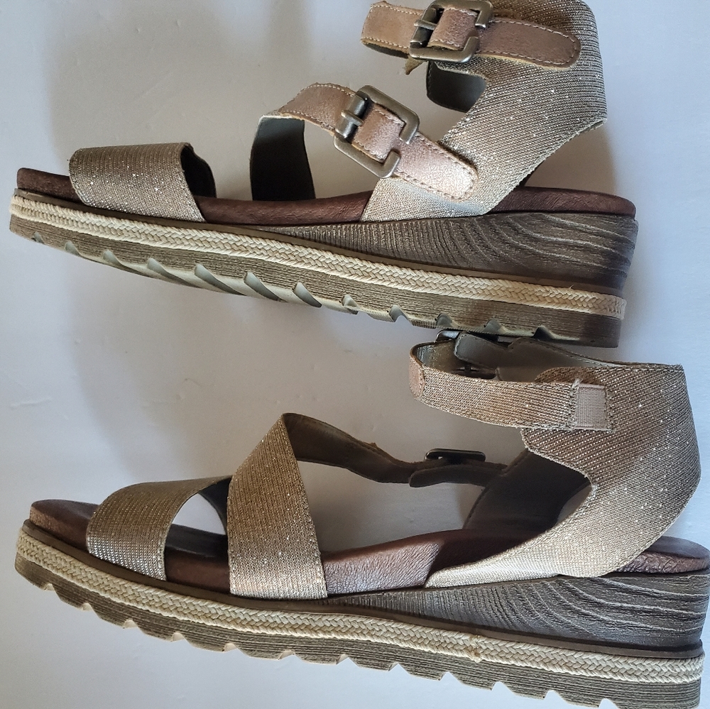 Remonte Soft Metallic Glitter Strappy Sandals Size 42 US 11
